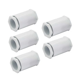 20mm PVC Conduit Adaptor 5PCS PVC Double Female Adaptor for Conduit Box/Pipes Connect