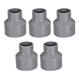sourcing map PVC DWV Reducing Coupling Schedule 40 Gray 40mm x 63mm Socket 5pcs