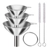Mini Embudos De Cocina Para Llenar Botellas, Acero Inoxidabl Steel