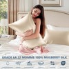 BYTB 100% Silk Pillow Cases King Size Mulberry Silk Pillowcase