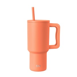 Simple Modern Simple Modern 30 oz Tumbler with Handle and Straw Lid | Insulated Cup Reusable Stainless Steel Water Bottle Travel Mug Cupholder Use | Gifts for Women Men Him Her | Trek Collection | Clementine