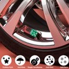 MEAJOO 8PCS Dice Shape Tire Valve Stem Caps, Universal Copper