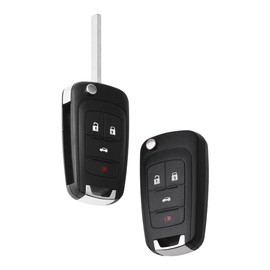 EXAUTOPONE 2Pcs Car Key Fob Keyless Flip Entry Remote OHT01060512 4-btn Compatible with Allure Camaro Terrain Cruze Equinox Impala Lacrosse Regal Encore KR55WK50073