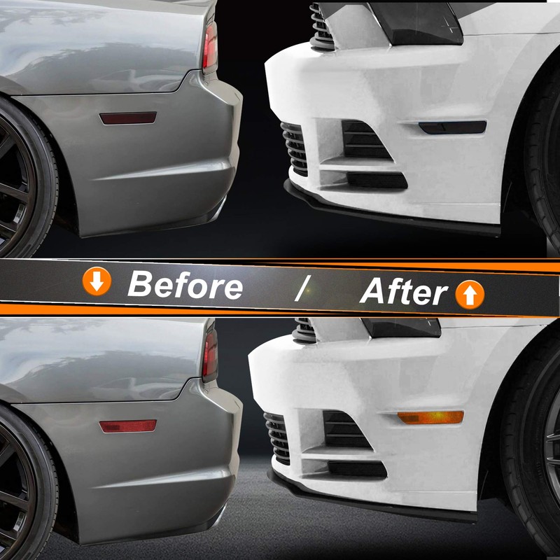 NDRUSH Blackout Side Marker Lights Vinyl Tint Film Precut Overlay