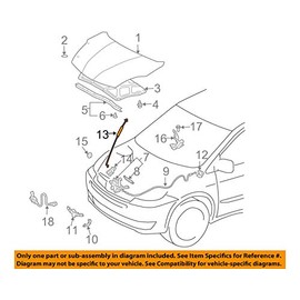 Genuine Toyota 53440-08010 Hood Support Assembly