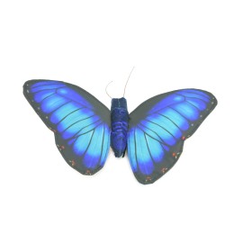 Collectible Wildlife Gifts Blue Morpho Butterfly Finger Puppet, Plush Stuffed Toy, 15 Inches WR34 BB317