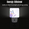 FSHVQKD Lavender Butterfly Night Light,Plug-in Nightlights Auto Sensor Night Lamp
