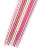 5 Pairs Fiberglass Reusable Chopsticks, Non-Slip, 5 Pairs Set (Pink)