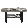 Furinno Simple Design Coffee Table, French Oak Grey/Black