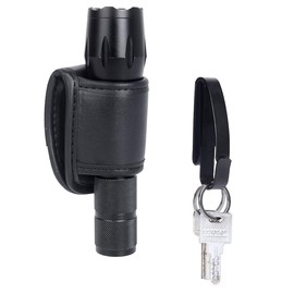 TAFTACFR Open Top Compact Light Holders Tactical Key Ring Holder Special for Police and Fire Agencies,Flashlight Holster Duty Belt Key Clip with Keyrings for Police,Law Enforcement and Workers