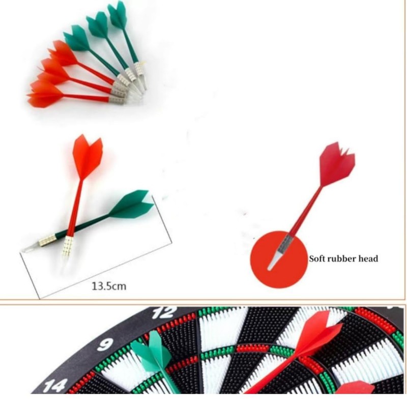FORUMALL 6PCS Soft Tip Safety Darts-Great Games for Kids-Leisure Sport