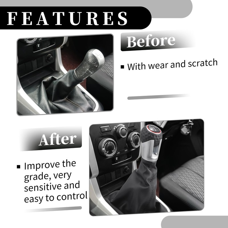 Partuto 6 Speed Manual Gear Shift Knob with Dust Cover