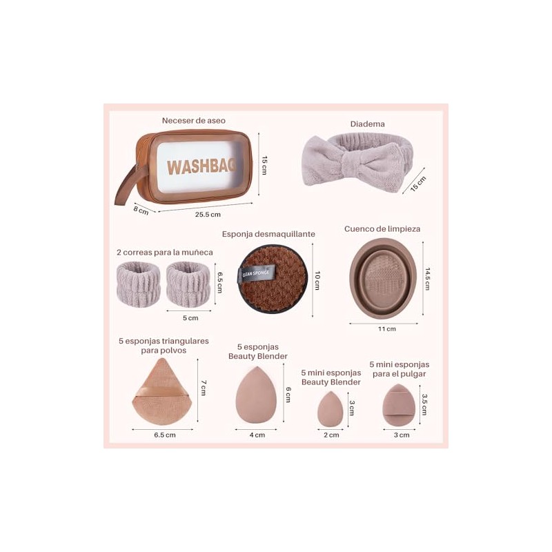 Lukovee Set de Brochas de Maquillaje, 56 Piezas Kabuki Profesional