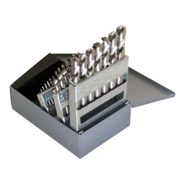 Chicago Latrobe - 69900 157 Series High-Speed Steel Short Length Drill Bit Set with Metal Case 118 Degree Conventional Point, Inch, 29-piece, 1/16" - 1/2" in 1/64" increments