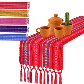 Mexican Table Runner – Rebozo Mexicano, Woven Guatemalan Scarf, Mexican Rebozos for Women – Rebozo for Childbirth, Fiesta or Decor
