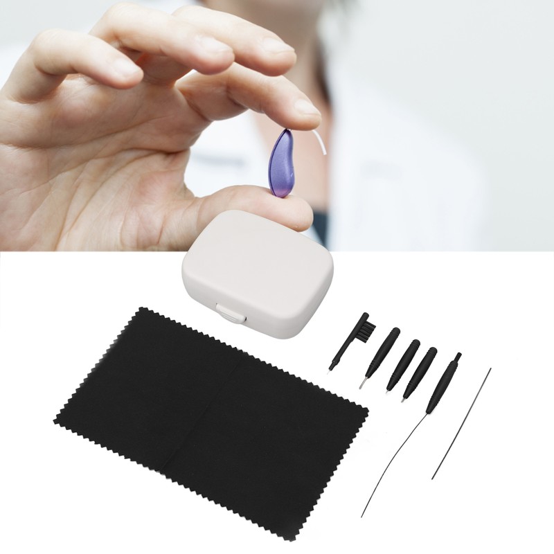 8pcs Hearing Amplifier Cleaning Tools Earwax Removal Lightweight Complete Professional