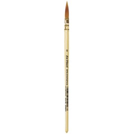 da Vinci Watercolor Series 488 CosmoTop Spin Paint Brush, Round Synthetic with Lacquered Natural Handle, Size 0 (488-0)