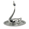 Silver-Plated Swan Ring Holder Height 8.5 cm