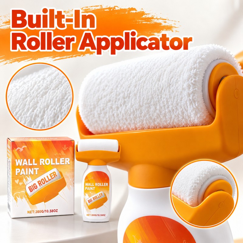 Wall Paint Roller for Touch-Ups – 300g White Latex Paint