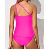 Tempt Me Hot Pink Two Piece Tankini Set Swimsuits for