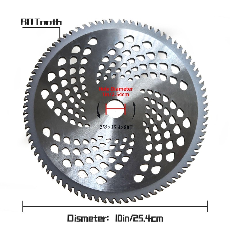 Upgrade 9" x 20T Chainsaw Tooth Brush Cutter Blade &