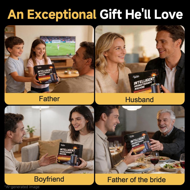 Dad Birthday Gifts for Dads - Auto On/Off Car Diffuser