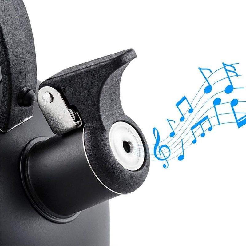 Kettle Kettle Whistling Kettle Stainless Steel Black 2 L