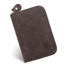 KEWUF Kreditkarteninhaber, Karten Etui, Geldbörse mit Reißverschluss, 11 Kartenschlitze, Akkordeon Brieftasche mit Reißverschluss, Reisegeldbeutel, kleines Kartenetui für Frauen oder Männer