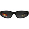 Pacific Coast Chix Heavenly Sunglasses Gloss Black Frames Polarized Smoke