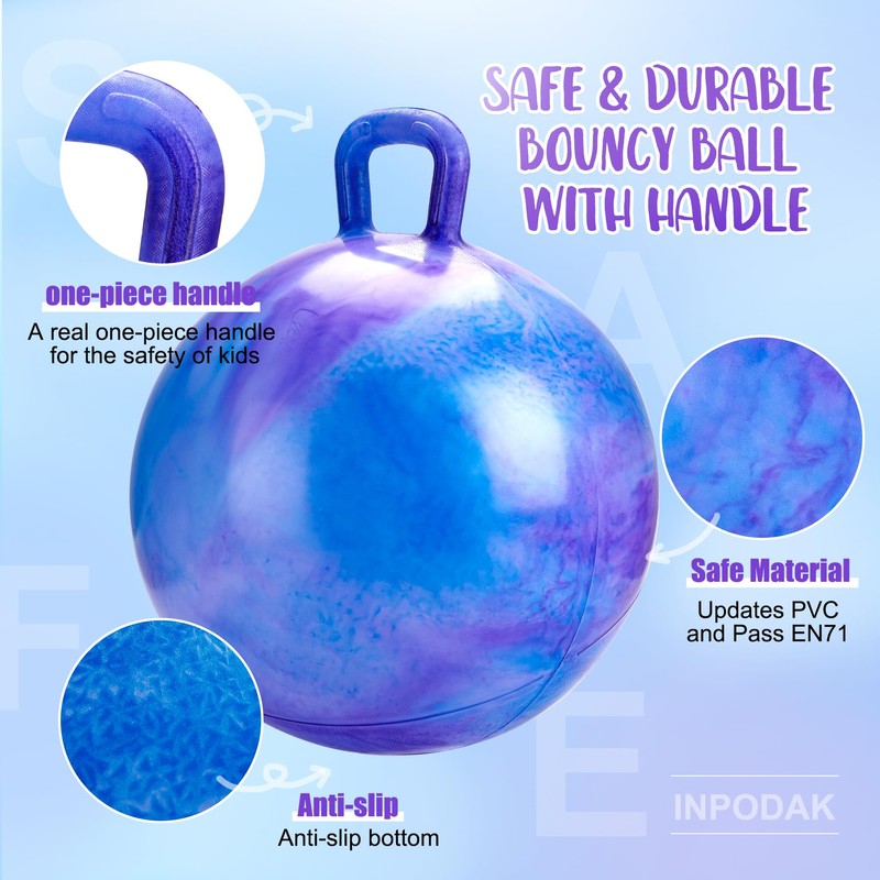 INPODAK Space Hopper for Kids Age 8 to 12, Glow
