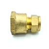 15mm x G3/4 Female Coupler Adaptor Brass Compression Fittings Straight
