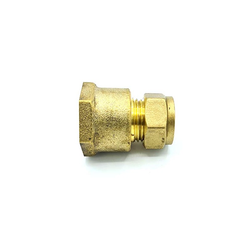 15mm x G3/4 Female Coupler Adaptor Brass Compression Fittings Straight