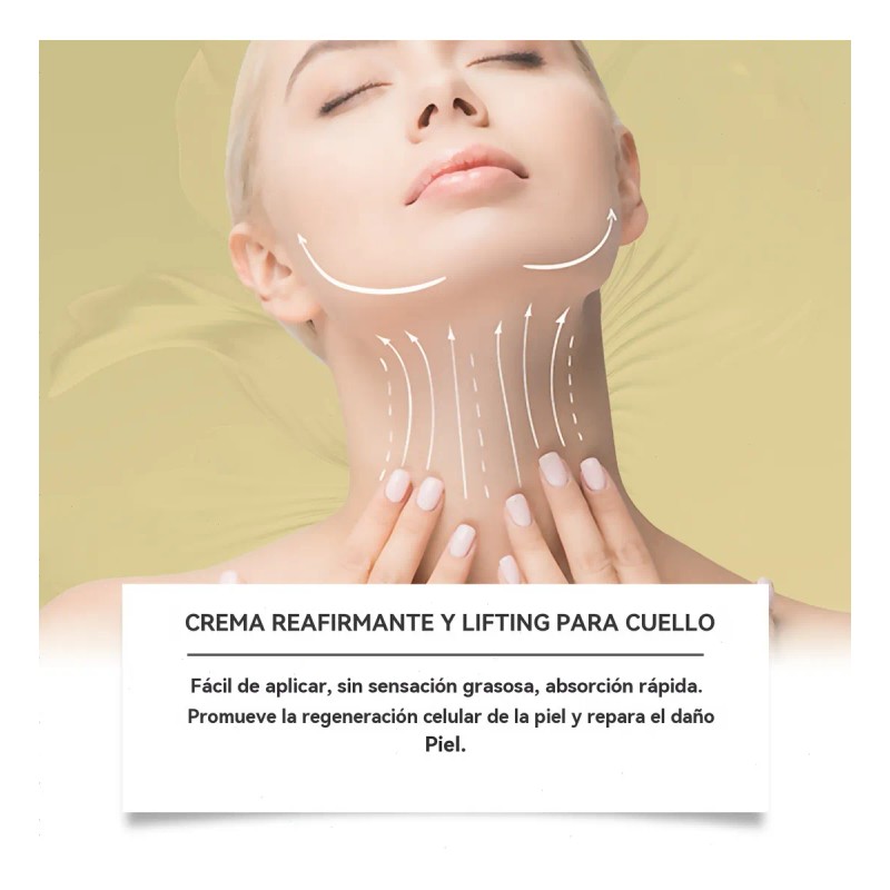 Crema Reafirmante Para El Cuello Con Rulos, Hidratante