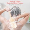 4Pack Back Scrubber for Shower Loofah with Long Handle, Shower