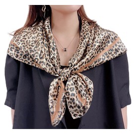 FAIRYGATE Kopftuch Satin Damen kleines Seidentuch 100% Seide Halstuch Bandana Seidenschal DA2425