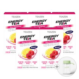 Teazen Energy Tea Boost 10 Sticks / 티젠 에너지티 부스트 10스틱X5박스 +에코보틀, 50개, 5g