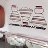 Giciashop Wall Mounted Nail Polish Organizer, 6 PCS Modern Nail