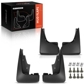 A-Premium Set of 4PCS Mud Flaps Splash Guards Mudguards Mudflaps w/Hardware Compatible with Toyota Highlander 2011 2012 2013, Sport Utility, W/O Fender Flares, Front & Rear (Driver & Passenger Sides)