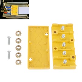 Electrical Motor Controller Wire Connection Box, 5 Pole Bike Wire Connector Box for E Bike, Phenolic Material, Ultrahigh Insulation Heat Resistance