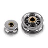 PROTECH Set of 2 Rope Pulleys 50 mm Wire Rope