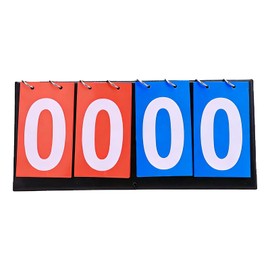Scoring Board, Foldable, 4 Digit Score Display Board, Portable, Waterproof, Easy to Read Score Management, Suitable for Various Sports