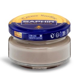 SAPHIR Creme Surfine Pommadier Shoe Polish - Beeswax Cream for Leather Products - Taupe Grey