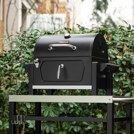 Royal Gourmet CD1519 Portable Charcoal Grill with Warming Rack, Tabletop Charcoal Grill with 303 Sq. In Cooking Area for Outdoor Camping and Picnic Grilling, Black