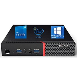 Lenovo ThinkCentre M700 Tiny Desktop Computer, Intel Core i5-6500T Upto 3.1GHz, 16GB RAM, 256GB SSD, 4K 3-Monitor Support DisplayPort, VGA, HDMI, AC Wi-Fi, Bluetooth - Windows 10 Pro (RENEWED)