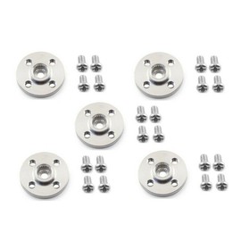 DollaTek 25T Aluminum Servo Arm Round Type Disc Metal Rudder Disc Horns For DIY Robot - 5Pcs