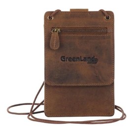 Greenland Nature Monte Neck Pouch RFID Leather 11 cm, brown