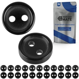 24 Pieces 2 Hole Diameter 11.4mm Black Polyester Buttons Size 18L Resin Buttons for Jacket Coat Shirt Polo Shirt DIY Button Resin Laundry Buttons Base Button Craft Buttons