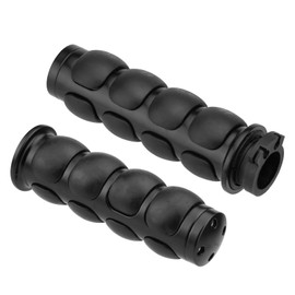 VG MOTO Motorcycle Hand Grips 1 Inch 25MM Handlebar Grip Throttle Non-Slip Universal Compatible with Harley Davidson Dyna Sportster 883 Road King Street Glide(Black-C)