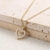 Dochais Necklace women's heart necklace women's gold 14K gold plated