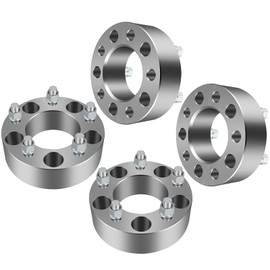 WHEELTECH 4 Wheel Spacers 2" Thick 5x5 with 1/2" Studs Fit Jeep Commander 06-10 XK | Grand Cherokee 99-10 WJ WK | Wrangler 07-17 JK | Chevy Astro Van 85-01